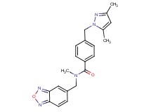 N-(2,1,3-benzoxadiazol-5-ylmethyl)-4-[(3,5-dimethyl-1H-pyrazol-1-yl)methyl]-N-methylbenzamide