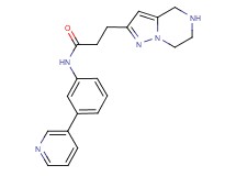 N-[3-(3-pyridinyl)phenyl]-3-(4,5,6,7-tetrahydropyrazolo[1,5-a]pyrazin-2-yl)propanamide dihydrochloride