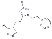 5-methyl-1-{2-[1-(2-phenylethyl)-1H-1,2,4-triazol-5-yl]ethyl}-1H-tetrazole