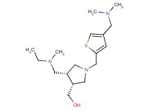 ((3R*,4R*)-1-({4-[(dimethylamino)methyl]-2-thienyl}methyl)-4-{[ethyl(methyl)amino]methyl}pyrrolidin-3-yl)methanol