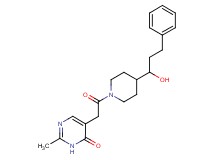 5-{2-[4-(1-hydroxy-3-phenylpropyl)-1-piperidinyl]-2-oxoethyl}-2-methyl-4(3H)-pyrimidinone