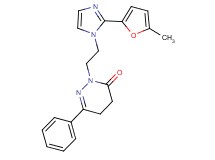2-{2-[2-(5-methyl-2-furyl)-1H-imidazol-1-yl]ethyl}-6-phenyl-4,5-dihydropyridazin-3(2H)-one