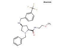 (4S)-1-benzyl-N-(2-methoxyethyl)-4-{[3-(trifluoromethyl)benzyl]amino}-L-prolinamide