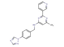6-methyl-2-pyridin-3-yl-N-[4-(1H-1,2,4-triazol-1-yl)benzyl]pyrimidin-4-amine