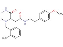 N-[2-(4-methoxyphenyl)ethyl]-2-[1-(2-methylbenzyl)-3-oxo-2-piperazinyl]acetamide