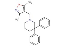 1-[(3,5-dimethylisoxazol-4-yl)methyl]-3,3-diphenylpiperidine