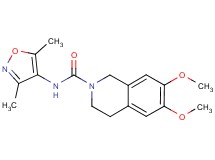 N-(3,5-dimethylisoxazol-4-yl)-6,7-dimethoxy-3,4-dihydroisoquinoline-2(1H)-carboxamide