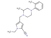 1-ethyl-4-{[2-methyl-4-(2-methylphenyl)-1-piperazinyl]methyl}-1H-pyrrole-2-carbonitrile