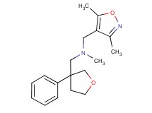 1-(3,5-dimethylisoxazol-4-yl)-N-methyl-N-[(3-phenyltetrahydrofuran-3-yl)methyl]methanamine