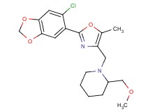 1-{[2-(6-chloro-1,3-benzodioxol-5-yl)-5-methyl-1,3-oxazol-4-yl]methyl}-2-(methoxymethyl)piperidine