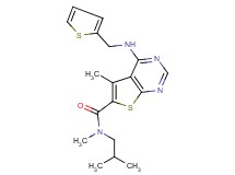 N-isobutyl-N,5-dimethyl-4-[(2-thienylmethyl)amino]thieno[2,3-d]pyrimidine-6-carboxamide