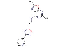 2,5-dimethyl-N-[2-(3-pyridin-3-yl-1,2,4-oxadiazol-5-yl)ethyl][1,3]oxazolo[5,4-d]pyrimidin-7-amine