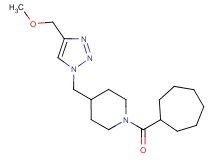 1-(cycloheptylcarbonyl)-4-{[4-(methoxymethyl)-1H-1,2,3-triazol-1-yl]methyl}piperidine