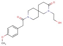 2-(2-hydroxyethyl)-9-[(4-methoxyphenyl)acetyl]-2,9-diazaspiro[5.5]undecan-3-one