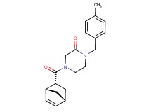 4-[(1R*,2R*,4R*)-bicyclo[2.2.1]hept-5-en-2-ylcarbonyl]-1-(4-methylbenzyl)piperazin-2-one