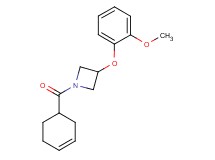 1-(3-cyclohexen-1-ylcarbonyl)-3-(2-methoxyphenoxy)azetidine