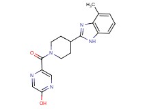 5-{[4-(4-methyl-1H-benzimidazol-2-yl)-1-piperidinyl]carbonyl}-2-pyrazinol