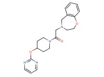 4-{2-oxo-2-[4-(pyrimidin-2-yloxy)piperidin-1-yl]ethyl}-2,3,4,5-tetrahydro-1,4-benzoxazepine