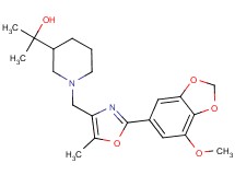 2-(1-{[2-(7-methoxy-1,3-benzodioxol-5-yl)-5-methyl-1,3-oxazol-4-yl]methyl}piperidin-3-yl)propan-2-ol