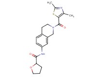 N-{2-[(2,4-dimethyl-1,3-thiazol-5-yl)carbonyl]-1,2,3,4-tetrahydroisoquinolin-7-yl}tetrahydrofuran-2-carboxamide