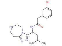 2-(3-hydroxyphenyl)-N-[3-methyl-1-(6,7,8,9-tetrahydro-5H-[1,2,4]triazolo[4,3-d][1,4]diazepin-3-yl)butyl]acetamide