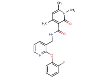 N-{[2-(2-fluorophenoxy)pyridin-3-yl]methyl}-1,4,6-trimethyl-2-oxo-1,2-dihydropyridine-3-carboxamide