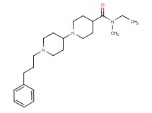 N-ethyl-N-methyl-1'-(3-phenylpropyl)-1,4'-bipiperidine-4-carboxamide