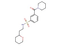 3-(piperidin-1-ylcarbonyl)-N-[2-(tetrahydro-2H-pyran-2-yl)ethyl]benzenesulfonamide