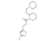 4-(2-{1-[3-(3-chloro-5-isoxazolyl)propanoyl]-2-piperidinyl}ethyl)morpholine