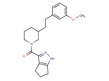 3-({3-[2-(3-methoxyphenyl)ethyl]-1-piperidinyl}carbonyl)-1,4,5,6-tetrahydrocyclopenta[c]pyrazole
