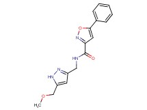 N-{[5-(methoxymethyl)-1H-pyrazol-3-yl]methyl}-5-phenyl-3-isoxazolecarboxamide