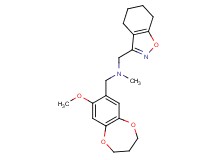 1-(8-methoxy-3,4-dihydro-2H-1,5-benzodioxepin-7-yl)-N-methyl-N-(4,5,6,7-tetrahydro-1,2-benzisoxazol-3-ylmethyl)methanamine
