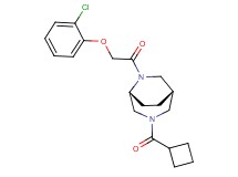 (1S*,5R*)-6-[(2-chlorophenoxy)acetyl]-3-(cyclobutylcarbonyl)-3,6-diazabicyclo[3.2.2]nonane