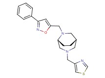 (1S*,5R*)-6-[(3-phenylisoxazol-5-yl)methyl]-3-(1,3-thiazol-4-ylmethyl)-3,6-diazabicyclo[3.2.2]nonane