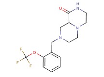 8-[2-(trifluoromethoxy)benzyl]hexahydro-2H-pyrazino[1,2-a]pyrazin-1(6H)-one
