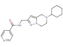 N-[(5-cyclohexyl-4,5,6,7-tetrahydropyrazolo[1,5-a]pyrazin-2-yl)methyl]isonicotinamide