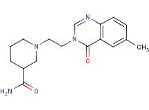 1-[2-(6-methyl-4-oxoquinazolin-3(4H)-yl)ethyl]piperidine-3-carboxamide