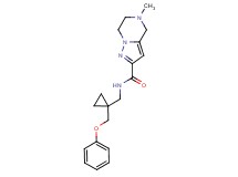 5-methyl-N-{[1-(phenoxymethyl)cyclopropyl]methyl}-4,5,6,7-tetrahydropyrazolo[1,5-a]pyrazine-2-carboxamide