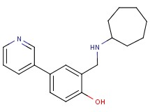 2-[(cycloheptylamino)methyl]-4-(3-pyridinyl)phenol