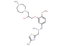 1-[2-methoxy-5-({methyl[(4-methyl-1,3-thiazol-2-yl)methyl]amino}methyl)phenoxy]-3-(4-methyl-1,4-diazepan-1-yl)-2-propanol