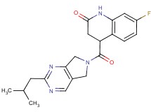 7-fluoro-4-[(2-isobutyl-5,7-dihydro-6H-pyrrolo[3,4-d]pyrimidin-6-yl)carbonyl]-3,4-dihydroquinolin-2(1H)-one