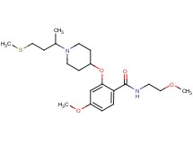 4-methoxy-N-(2-methoxyethyl)-2-({1-[1-methyl-3-(methylthio)propyl]-4-piperidinyl}oxy)benzamide