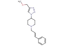4-[4-(methoxymethyl)-1H-1,2,3-triazol-1-yl]-1-[(2E)-3-phenyl-2-propen-1-yl]piperidine