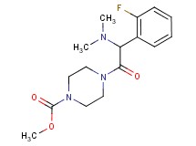 methyl 4-[(dimethylamino)(2-fluorophenyl)acetyl]-1-piperazinecarboxylate