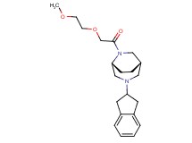 (1S*,5R*)-3-(2,3-dihydro-1H-inden-2-yl)-6-[(2-methoxyethoxy)acetyl]-3,6-diazabicyclo[3.2.2]nonane