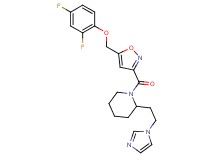 1-({5-[(2,4-difluorophenoxy)methyl]-3-isoxazolyl}carbonyl)-2-[2-(1H-imidazol-1-yl)ethyl]piperidine