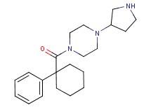 1-[(1-phenylcyclohexyl)carbonyl]-4-(3-pyrrolidinyl)piperazine dihydrochloride