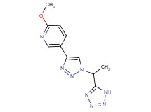 2-methoxy-5-{1-[1-(1H-tetrazol-5-yl)ethyl]-1H-1,2,3-triazol-4-yl}pyridine