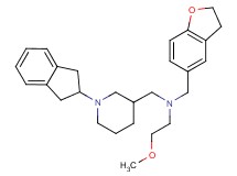 (2,3-dihydro-1-benzofuran-5-ylmethyl){[1-(2,3-dihydro-1H-inden-2-yl)-3-piperidinyl]methyl}(2-methoxyethyl)amine