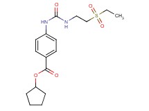 cyclopentyl 4-[({[2-(ethylsulfonyl)ethyl]amino}carbonyl)amino]benzoate